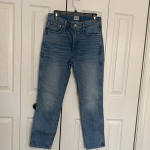 J. Crew Light Blue Straight Jeans Sz 28